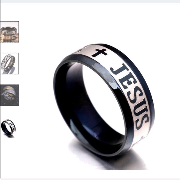 🆕 HOST PICK Stainless Steel Jesus ring NEW - Picture 3 of 4